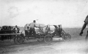 Auto Polo at the Sherman County Fair during the 1920's.