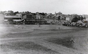 Baseball game in Moro, Oregon