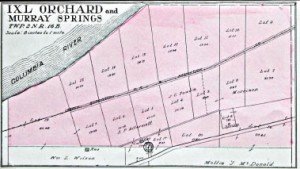 Plat Map of IXL Orchard and Murray Springs, Oregon.