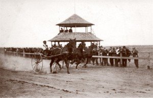 Races at the Sherman County Fair in Moro, Oregon during the 1920s.