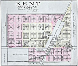 Plat Map of Kent, Oregon