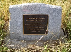 Rufus Pioneer Cemetery, Rufus, Oregon
