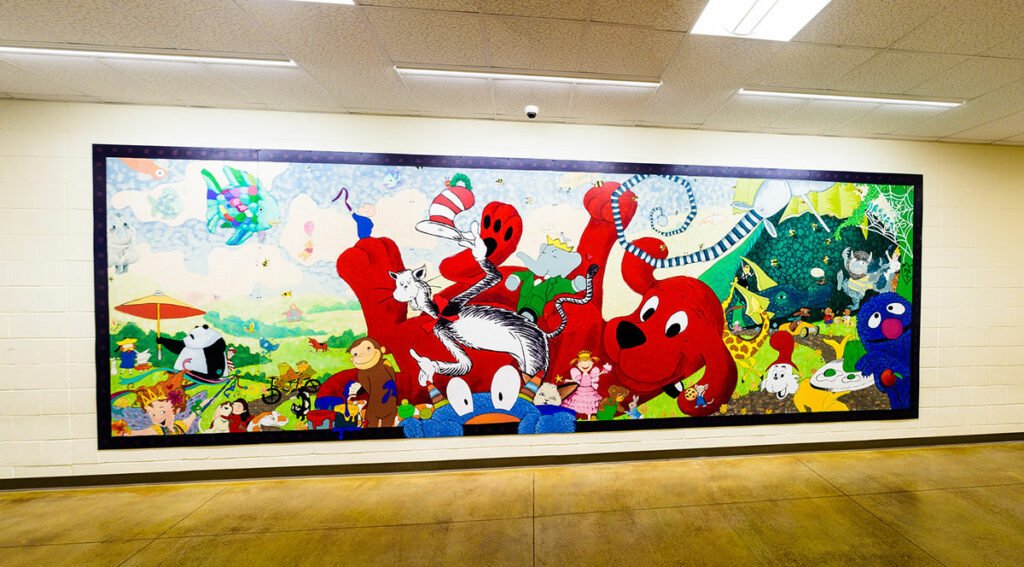 This South Sherman Elementary School mural is now at Sherman County School. Photo by Jeremy Lanthorn.
