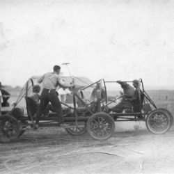 Auto Polo at the Sherman County Fair during the 1920's. 