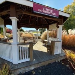 Photo of the Visitor Information Kiosk on Highway 97 in Moro, Oregon