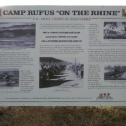 Photo of interpretive sign for Camp Rufus On the Rhine